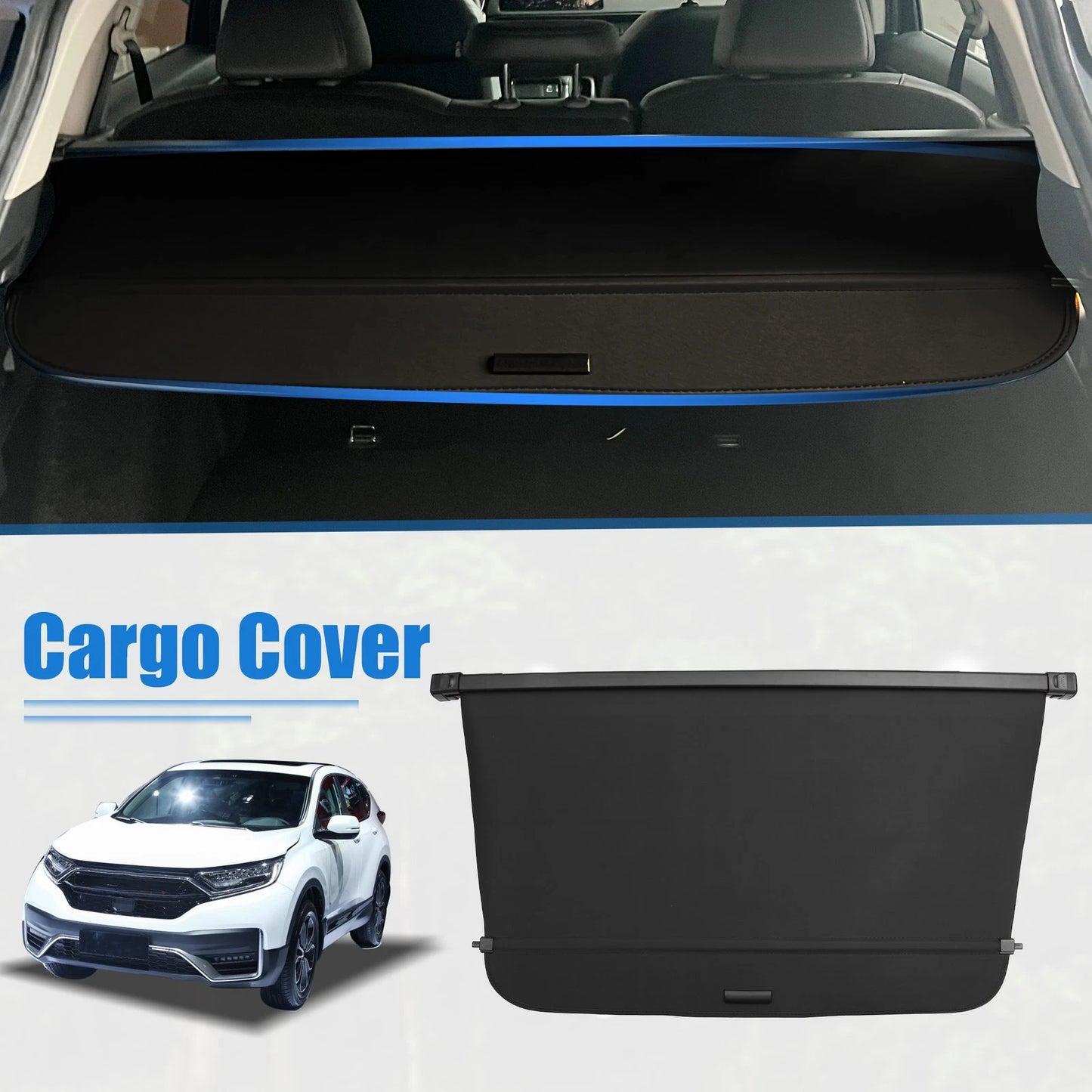 Retractable Cargo Cover for Honda CR-V (2023–2026) - Black Trunk Shade