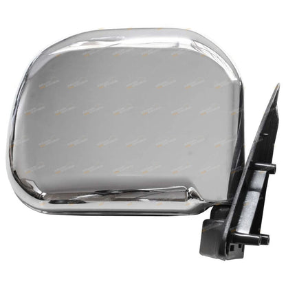RH Chrome Manual Door Mirror for Toyota Hiace (1989–2005)