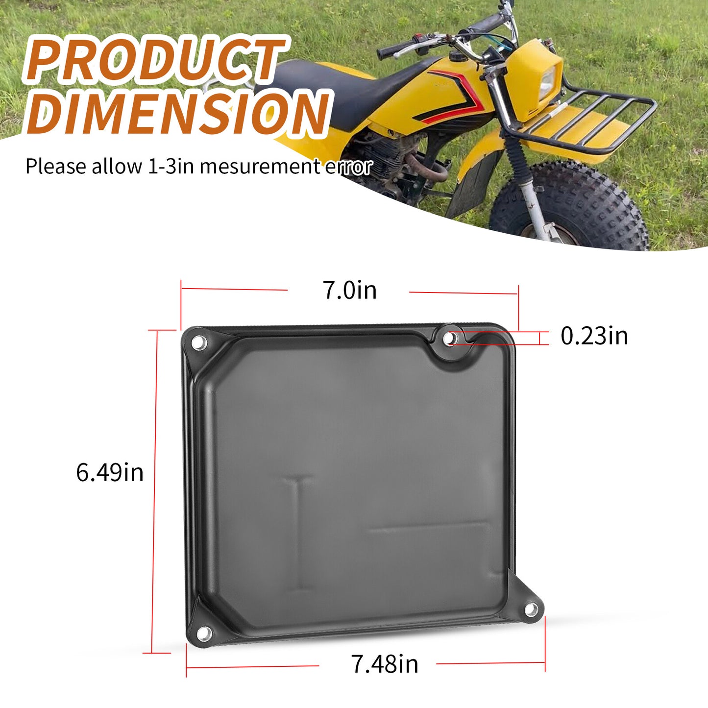 Air Box Lid Cover Cap & Seal for Yamaha Moto-4 YFM225 YFM250 YFM350ER (1986–1995)