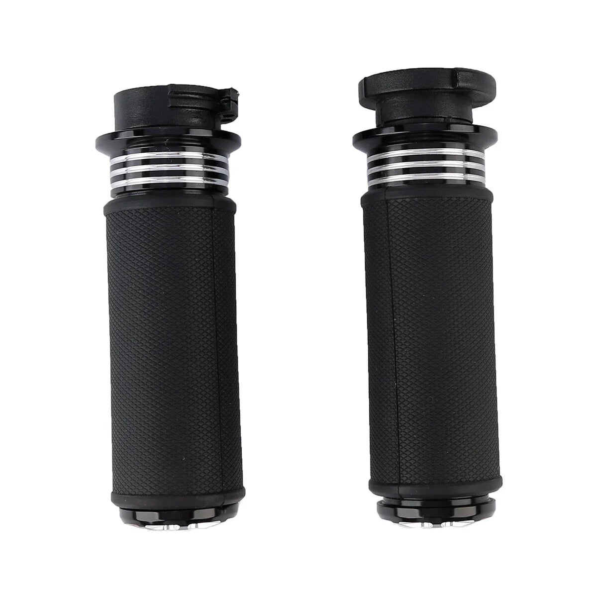 1'' Black CNC Handlebar Grips for Harley V Rod VRSC VRSCR (2002-2017)