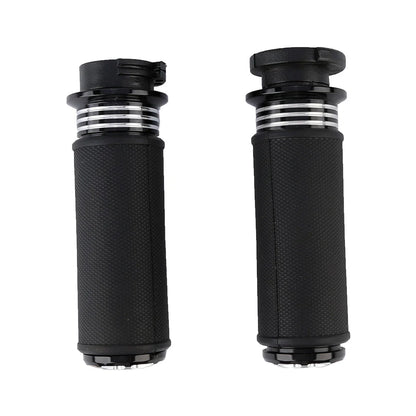 1'' Black CNC Handlebar Grips for Harley V Rod VRSC VRSCR (2002-2017)
