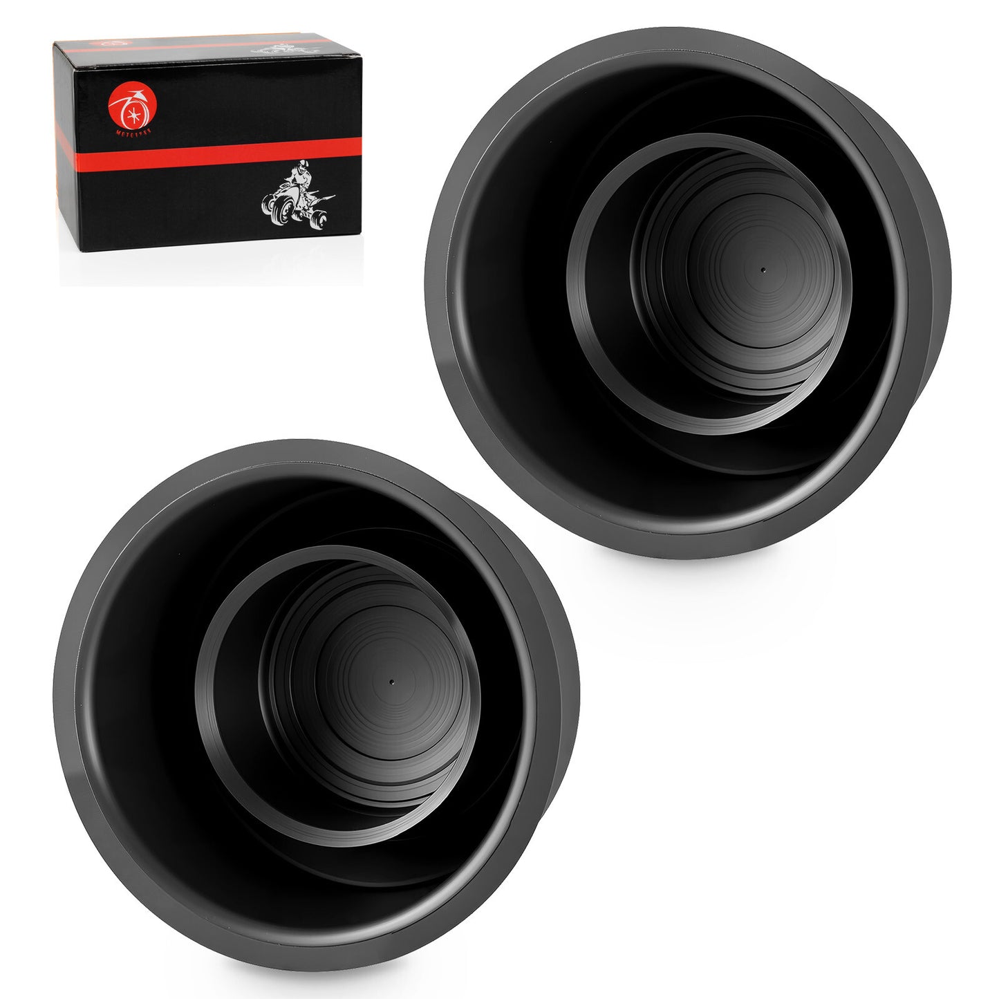 2 Wheel Center Dust Hub Cap for Yamaha Rhino 660 700 Grizzly 450 (2004–2014)