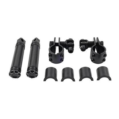 1 Pair Engine Guard Bar Foot Pegs for Harley (Chrome)