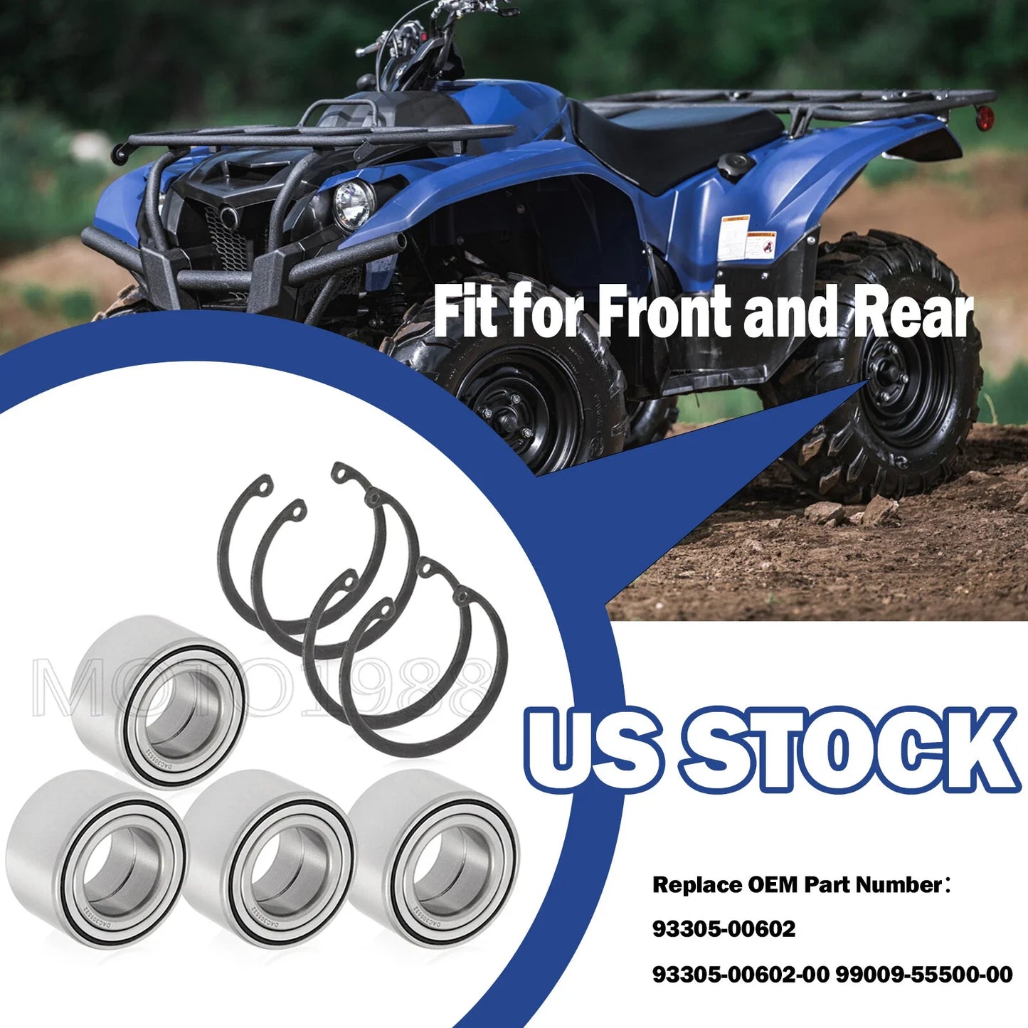 Wheel Bearings 4x for Yamaha Grizzly (2007-2019)