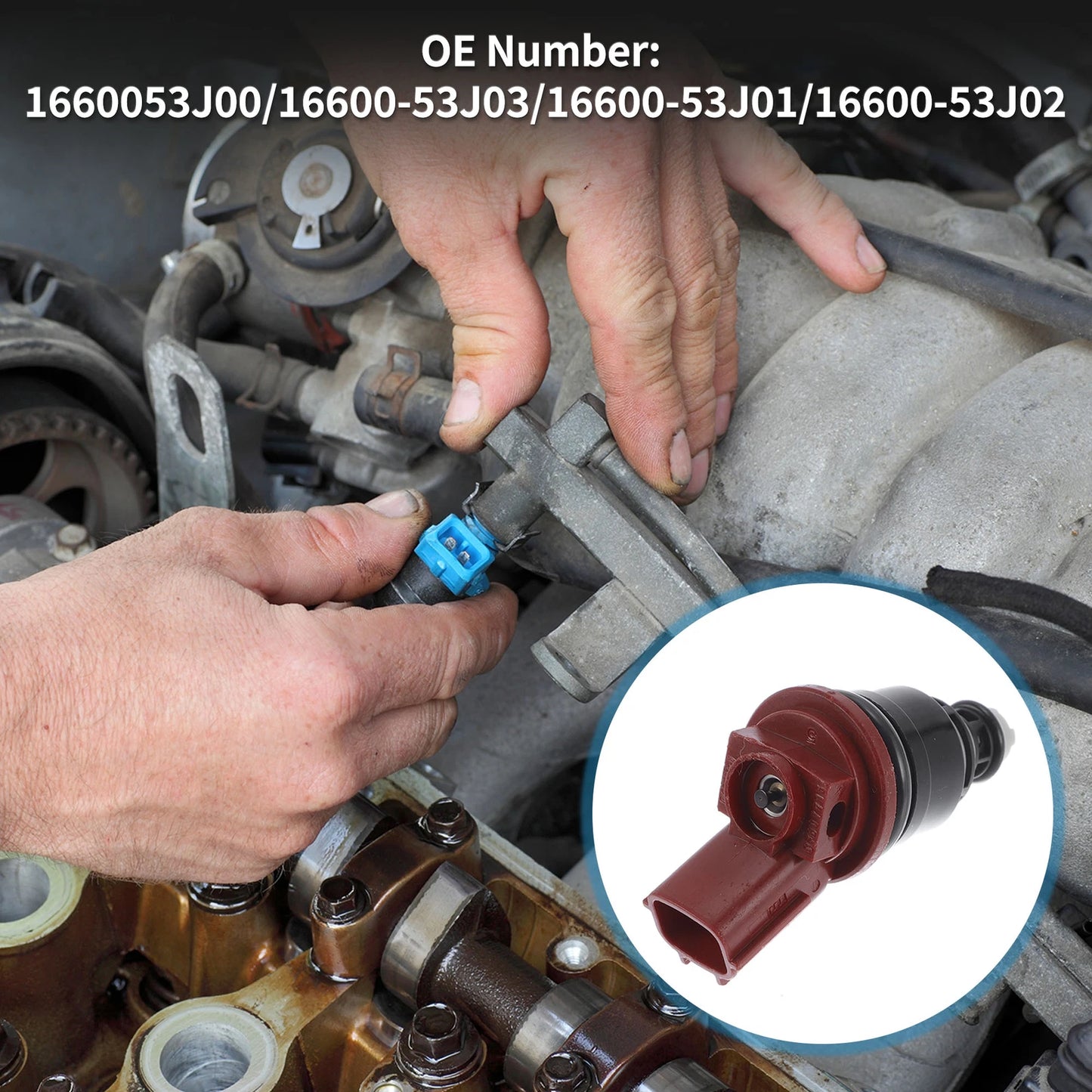 Fuel Injector No. 1660053J00 for Nissan Sentra SE-R 2.0 (1991–1994)