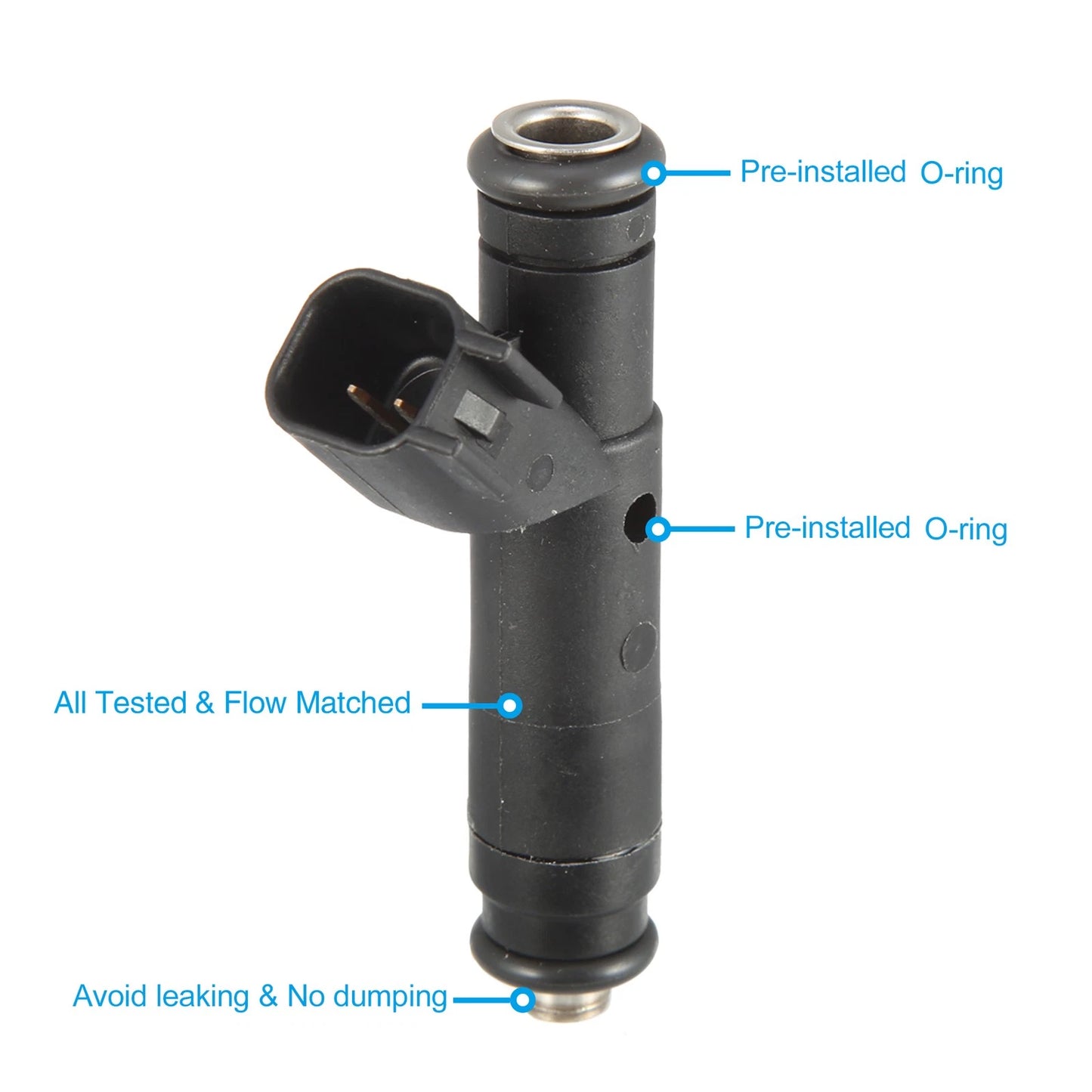 6X Fuel Injector Nozzle YR3E9F593A6A for Ford F-150 XL XLT (2002–2003)