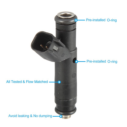 6X Fuel Injector Nozzle YR3E9F593A6A for Ford F-150 XL XLT (2002–2003)