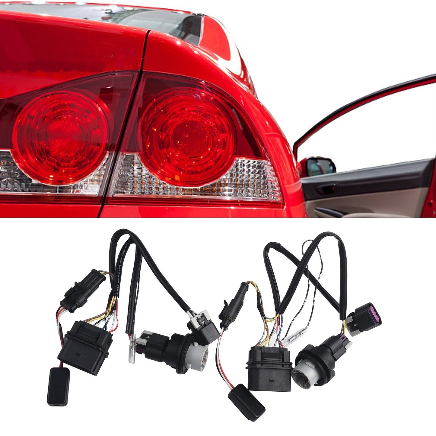 2 x Headlights Conversion Wire for Ram 1500/2500 for Ram 1500/3500 Black