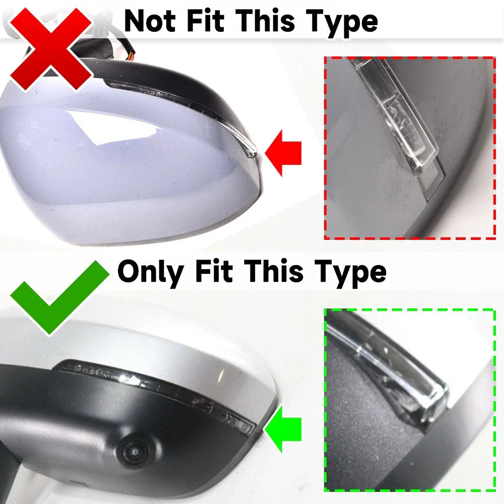 Sequential LED Side Mirror Turn Signal Lamp for Nissan Rogue (2021–2024)