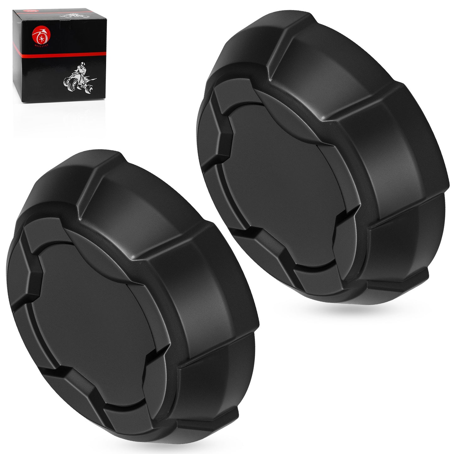 2 Pack Matte Black Rim Cap for Polaris Ranger Crew SP 570 (2022–2025)