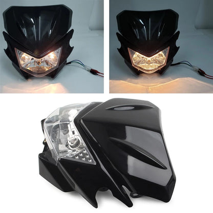 Universal Motorcycle Fairing Headlight Lamp Hi/Lo for Street Fighter (2010–2023)