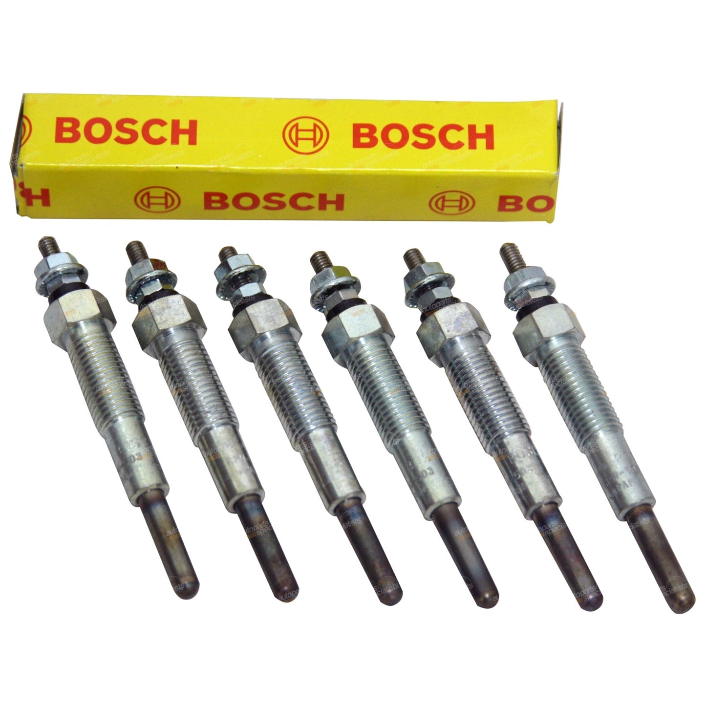 Set of 6 Diesel Glow Plugs for Mazda T4100 Titan ZB (24V)