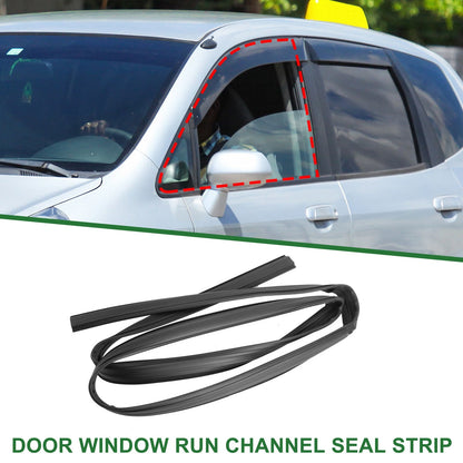 1Pc Front Left Door Window Run Channel Seal Strip for Honda Fit (2007–2019)