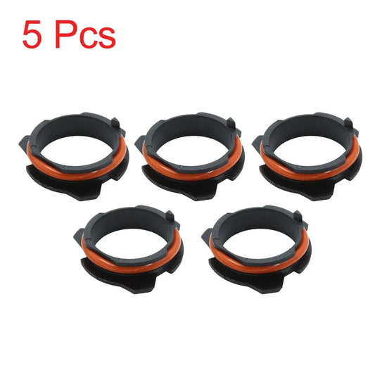 5 x H7 Headlight Bulb Holder Retainer Adapter for BMW E39 5 Series