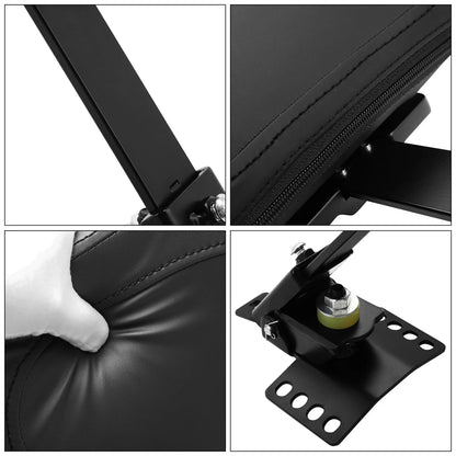 Black Plug-In Driver Backrest Pad for Harley Road Glide King (1997-2025)