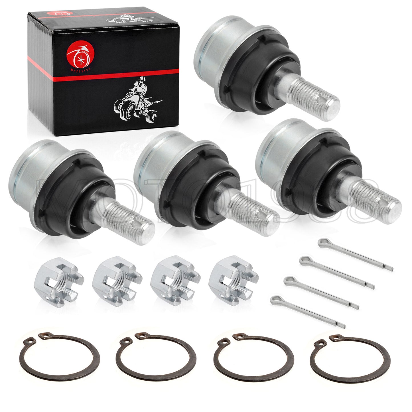 Set of 4 Front Lower Ball Joints for Honda TRX300FW (1988–2000)