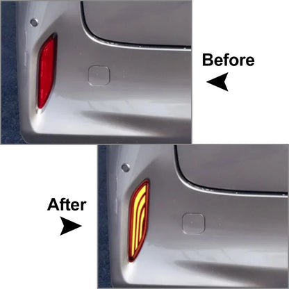 2X Rear Bumper Light Brake Turn Signal for Toyota Alphard Vellfire (2023–2024)