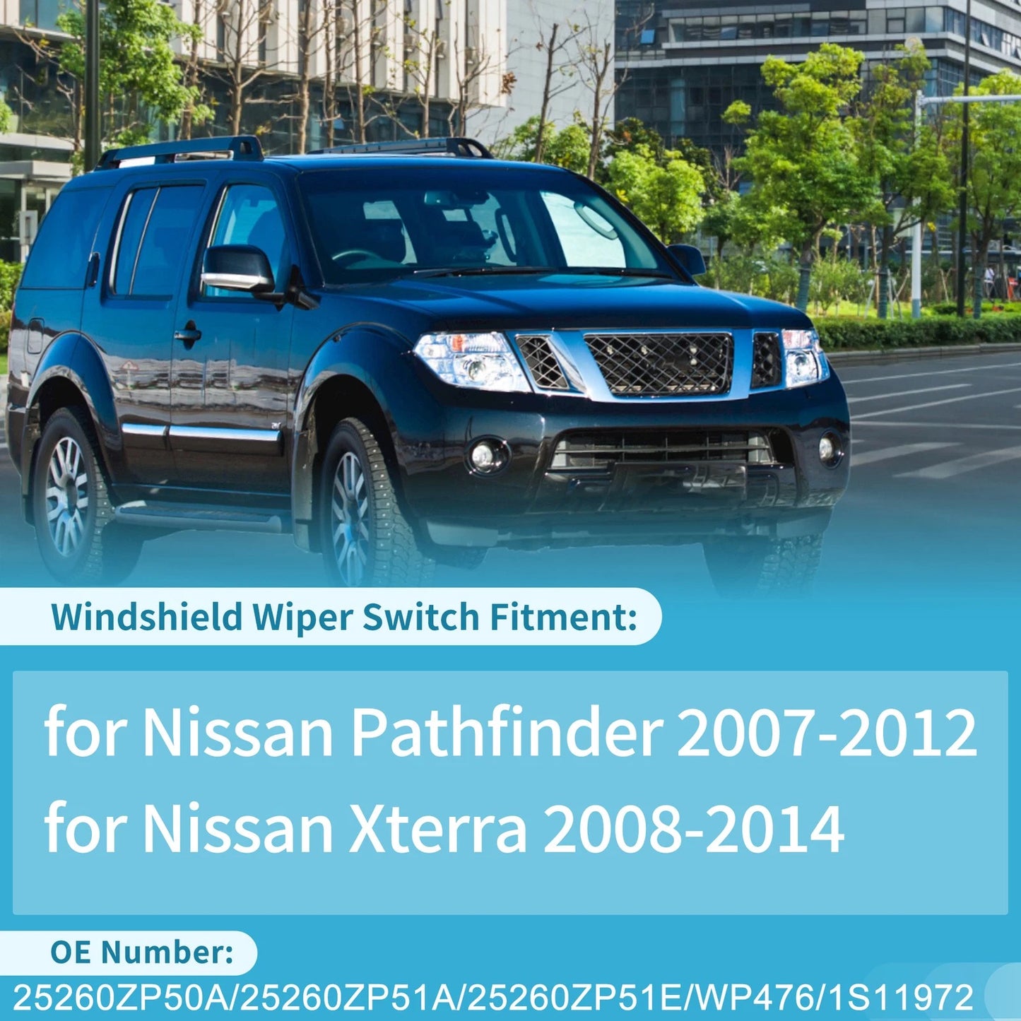 Windshield Wiper Control Switch for Nissan Pathfinder (2007–2012) No. 25260ZP50A