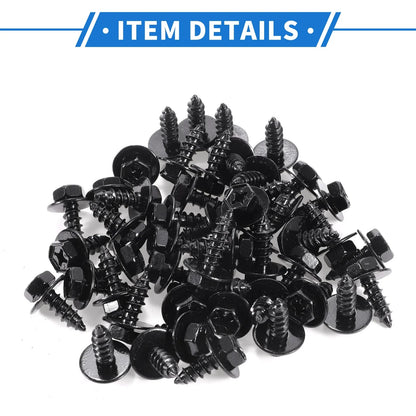 50 x Car Fender Liner Splash Shield Bumper Cover Screws for Scion XD (2008-2014)
