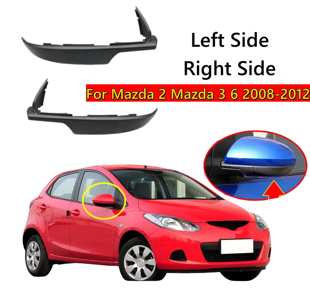 2 x Left Right Side Mirror Lower Cover Wing Shell Cap for Mazda 2 Mazda 3 (2008–2012)