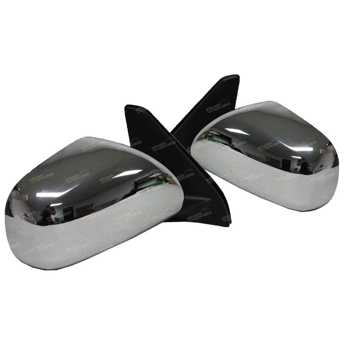 Set of 2 Chrome Electric Mirrors for Toyota Landcruiser Prado (2002–2009)