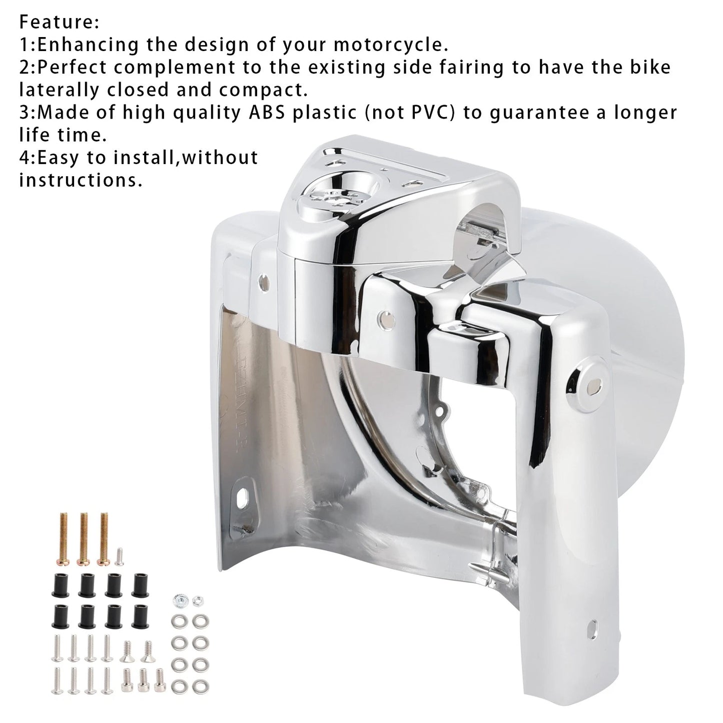 7" Round Headlight Cover for Harley Touring Road King FLHR (2014–2023)