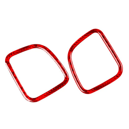 Carbon Fiber Red Interior Dashboard Air Vent Cover Trim for Cadillac CTS (2008-2013)