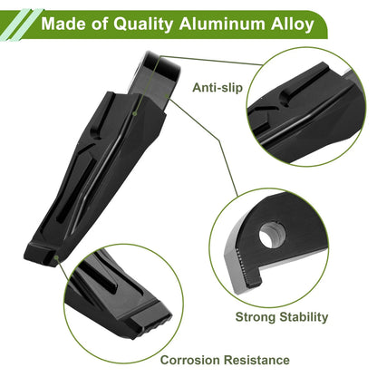 Set of 2 Motorcycle Foot Pegs for Yamaha T-Max 530 (2012–2019) Aluminum Black