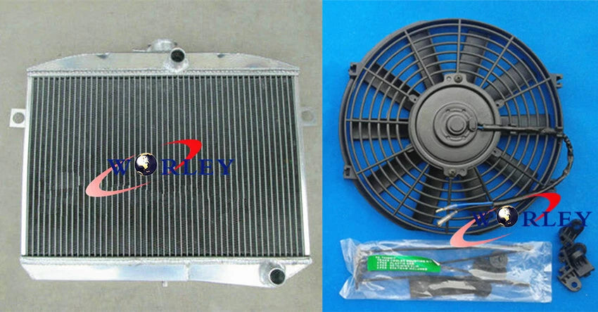 Aluminum Radiator with Fan for Volvo Amazon P1800 (1959–1970)