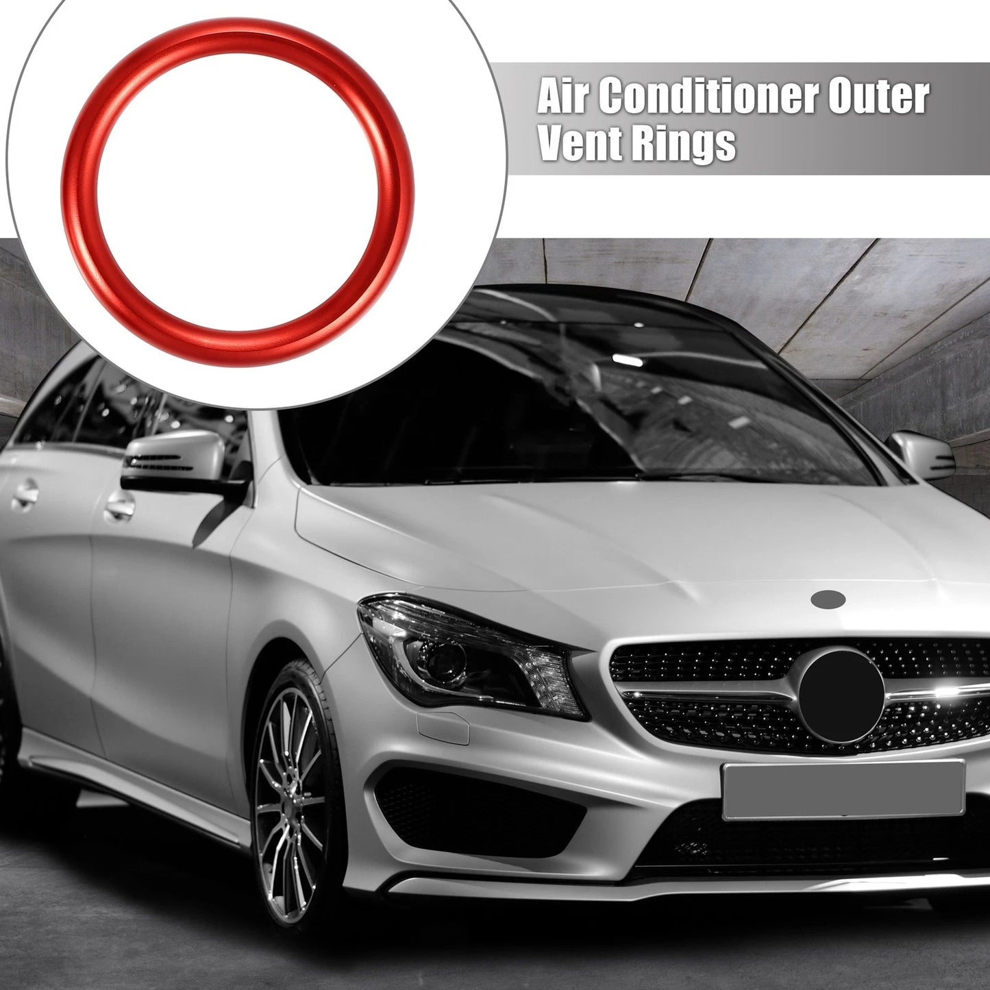 7 Pcs Air Conditioning Outer Vent Rings Covers for Mercedes Benz A-Class (2013–2020)
