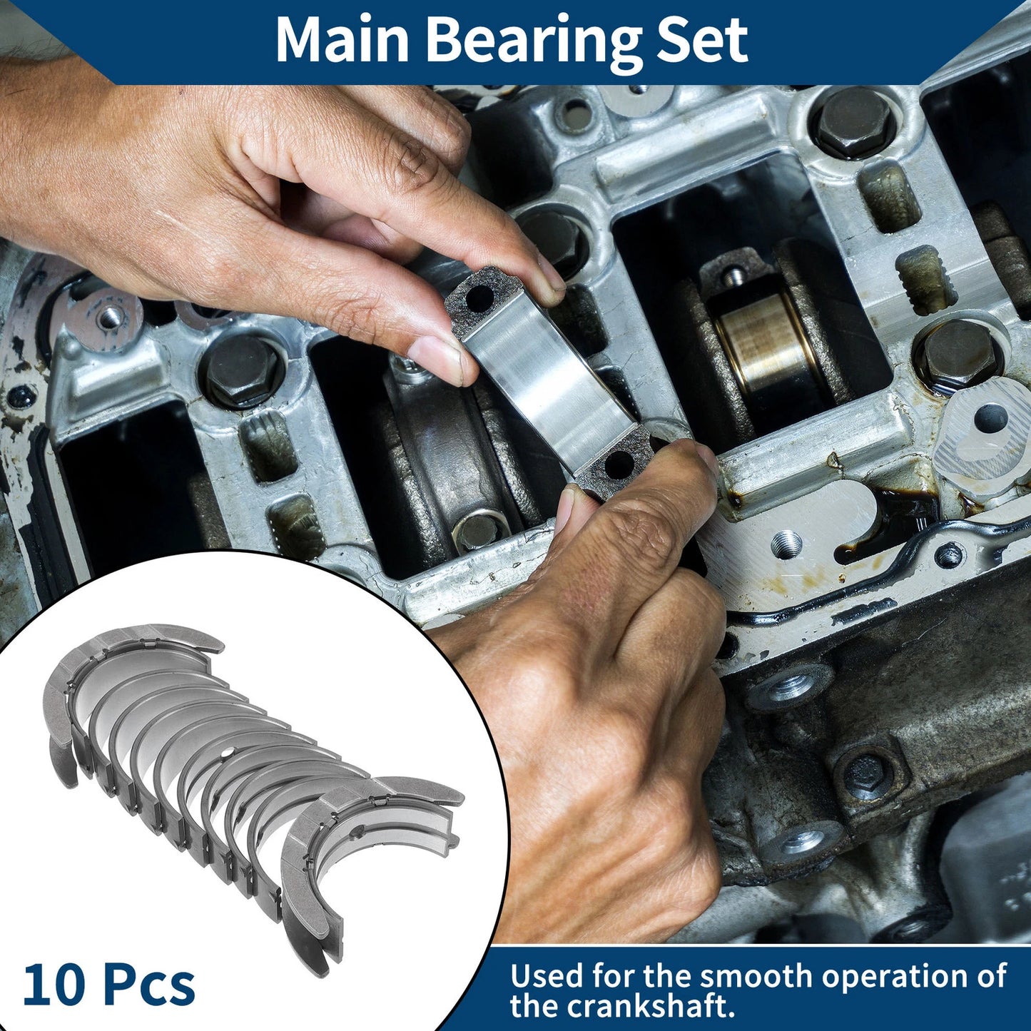 Main Bearing Set No.11217598959 for BMW 125i (2010–2016)