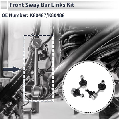 Front Stabilizer Bar Links No Bushing for Acura RSX (2002–2006) No.K80487/K80488