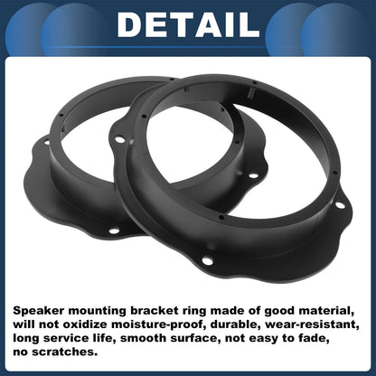 2X Speaker Spacer Ring Adaptor for Ford C-Max (6.5")