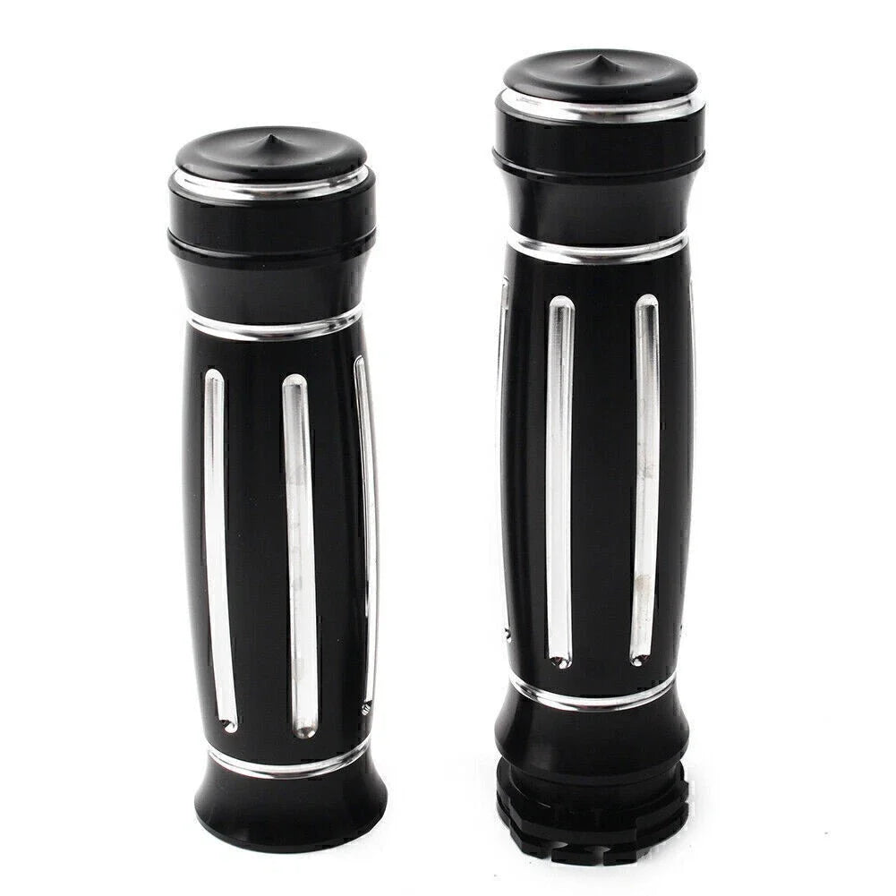 1" CNC Handle Bar Hand Grips for Harley Touring