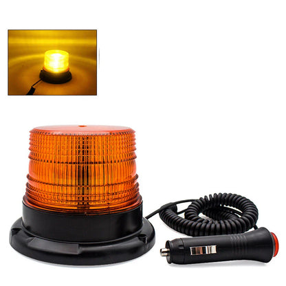 Flashing Strobe LED Light for Car Auto Amber Magnetic 12V 24V