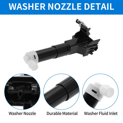 Front Passenger Side Headlight Washer Nozzle for Toyota Prius (2009–2015) No. 8520747011