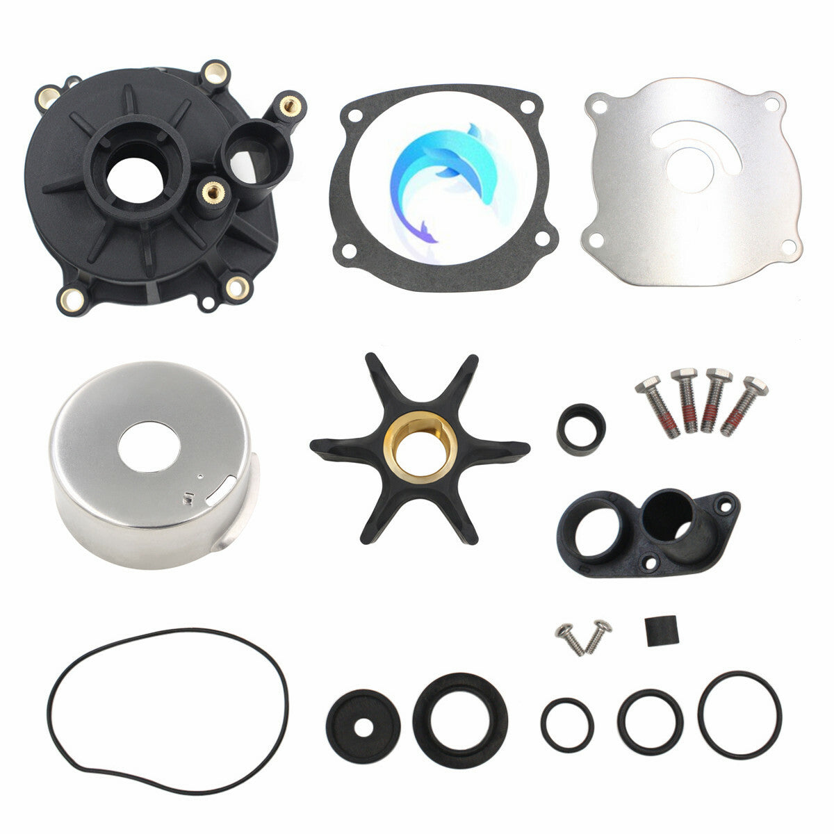 Water Pump Impeller Repair Kit for Johnson Evinrude 85-300 HP (1980–2023)