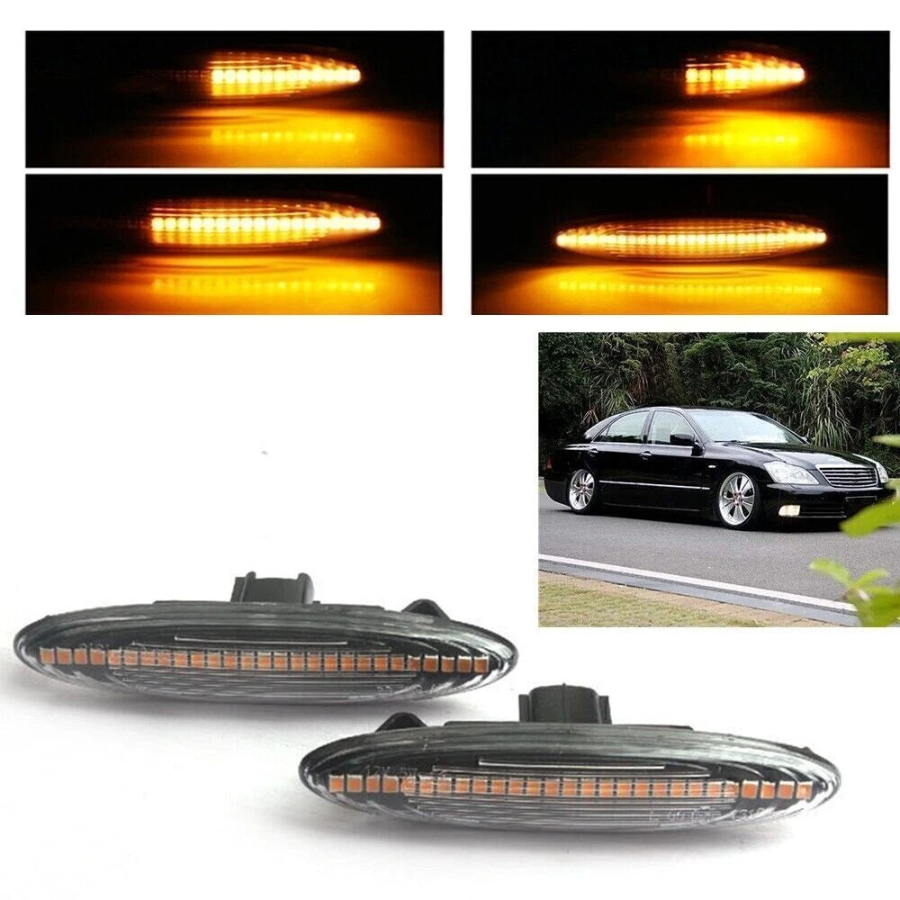 1 Pair LED Dynamic Side Marker Lights for Lexus IS250 IS350 (2006-2013)