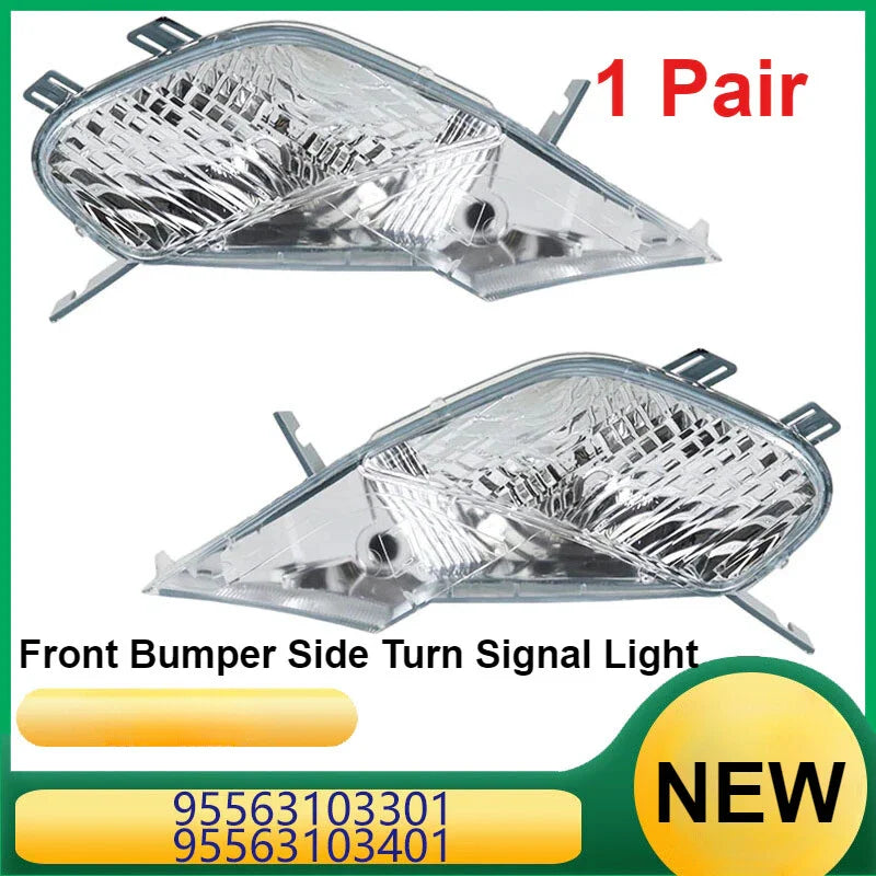Pair L&R Front Bumper Side Turn Signal Light for Porsche Cayenne (2002–2010)