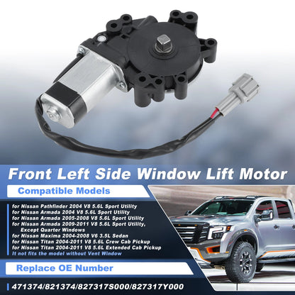 Rear Left Power Window Motor 827317S000 for Nissan Titan Pickup (2004–2011)