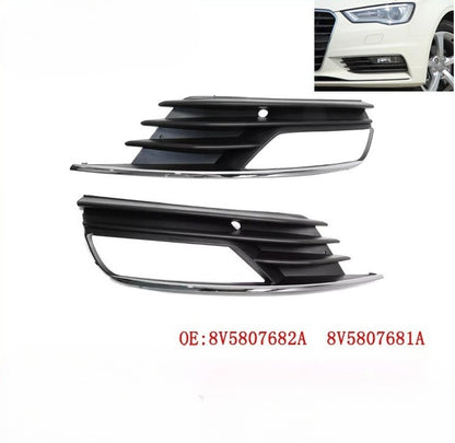 Pair Fog Light Lamp Grille Cover Trim for Audi A3 Quattro (2013–2020)