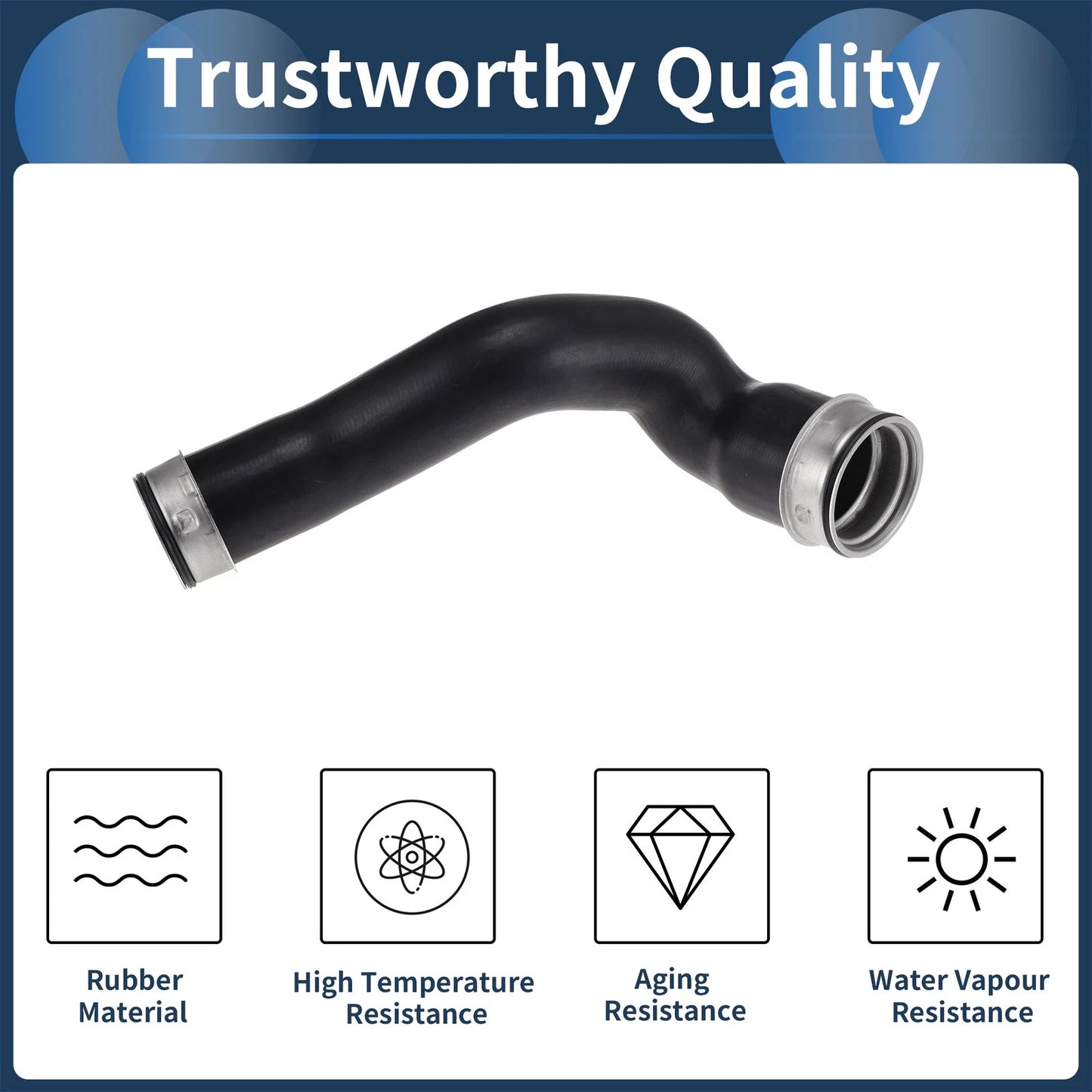 Engine Air Intake Hose for Mercedes-Benz (2003–2009) No. 2035281582 Rubber