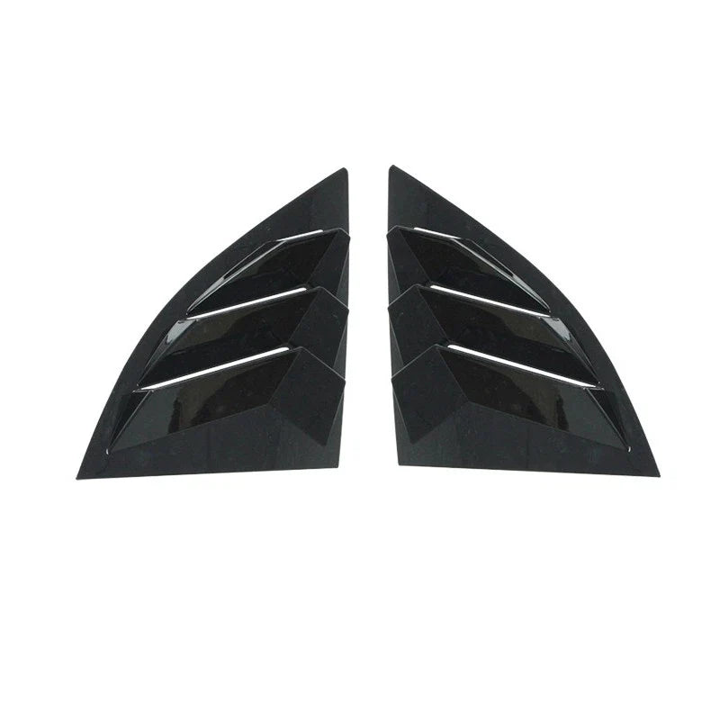 Gloss Black Rear Glass Duct Louver Vent Covers for Toyota Supra (2019–2025)