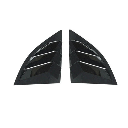 Gloss Black Rear Glass Duct Louver Vent Covers for Toyota Supra (2019–2025)