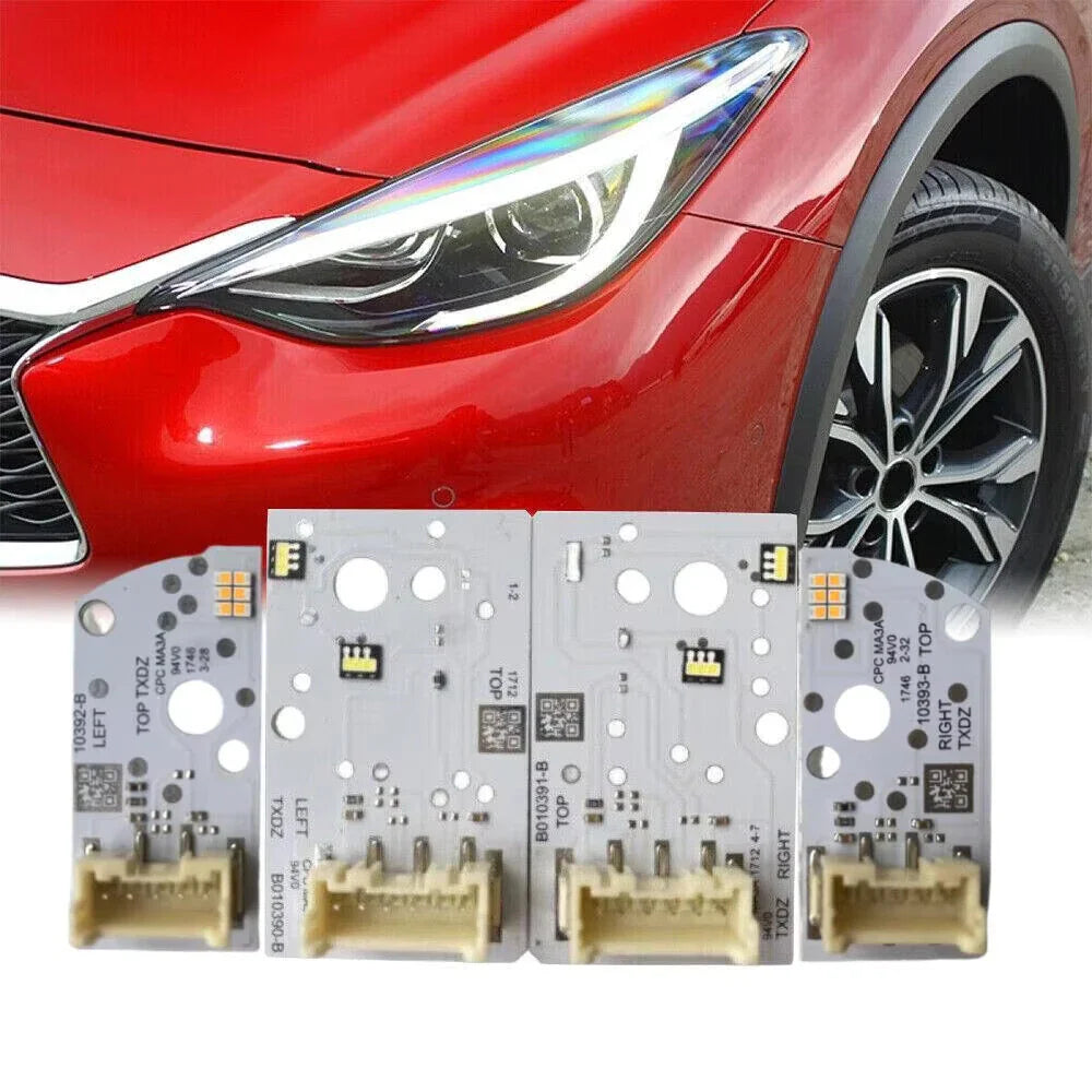 LED Headlight Turn Signal Boards  Left Right for Infiniti QX30 Q30 (2017-2019)
