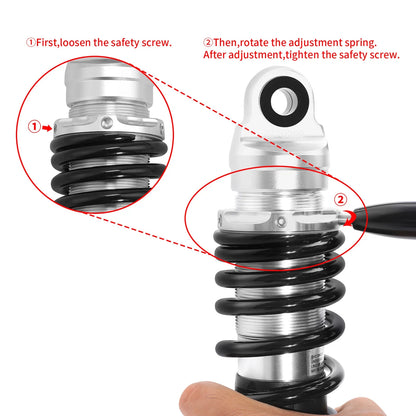 Remote Reservoir Rear Suspension Shocks for Harley Touring Road King (2014-24)