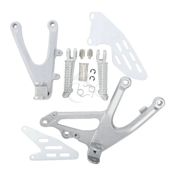 Front Rider Footrests Footpeg Bracket Set for YAMAHA YZF R1 (2007-2008)