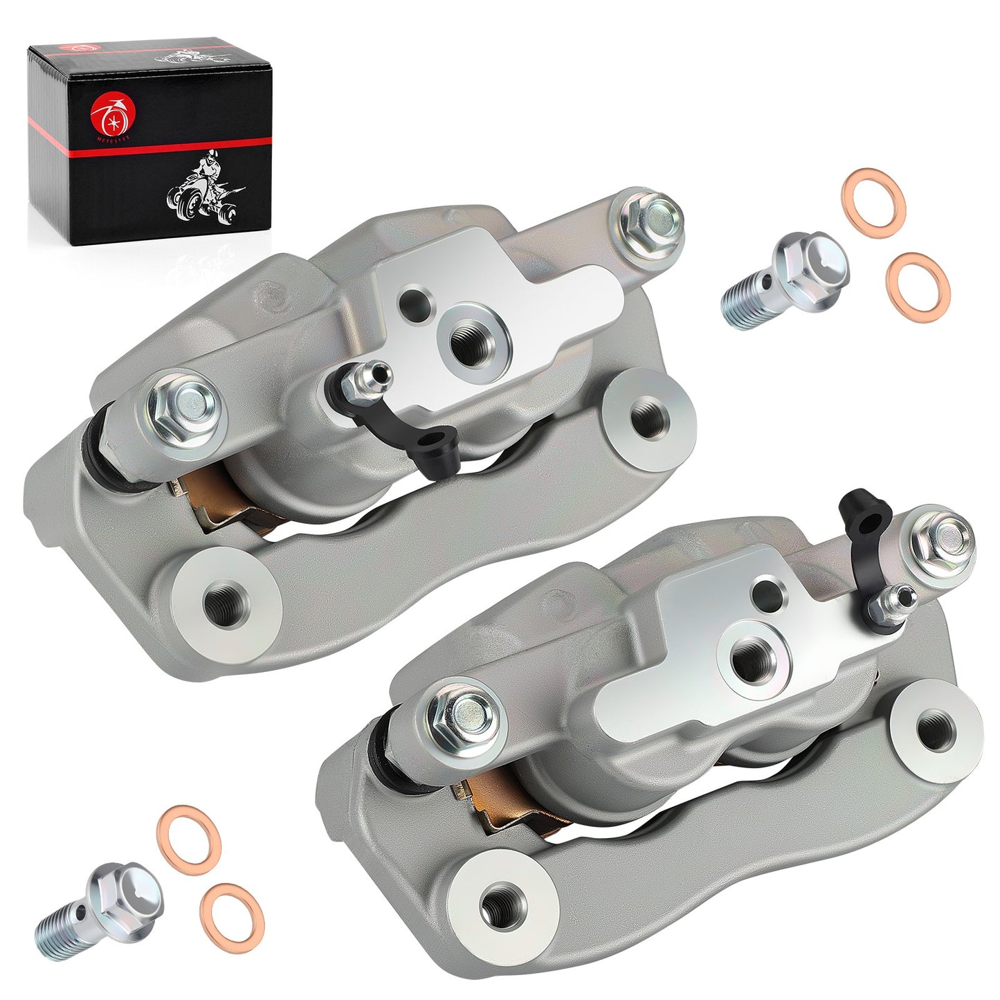 Set of 2 Rear Brake Calipers with Pads for Yamaha YXZ1000R (2016–2024)