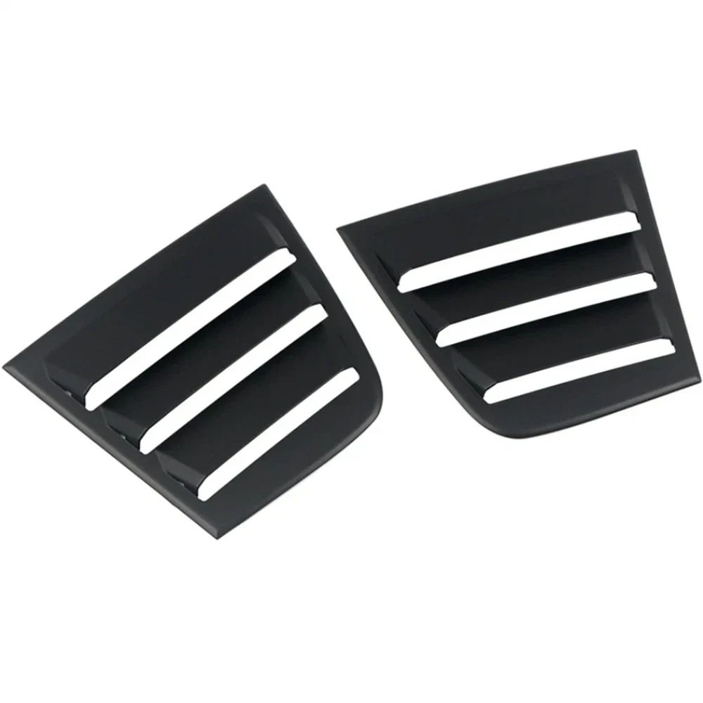 Glossy Black Side Window Vent Louver Covers for Dodge Charger (2011-2021)