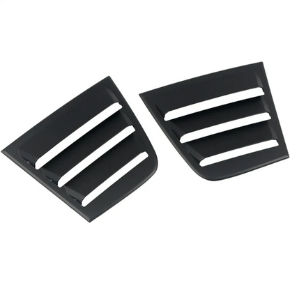Glossy Black Side Window Vent Louver Covers for Dodge Charger (2011-2021)